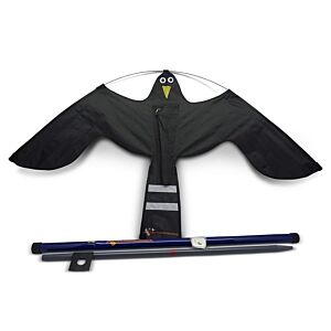 Vogelverschrikker Black Hawk Kite 7m. set