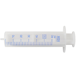 Wegwerpspuit 50ml luer 3-delig