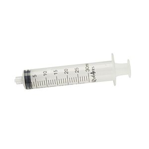 Wegwerpspuit Robins luer lock 30 ml 3-delig