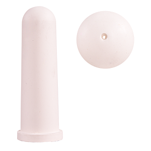 Kalverspeen Hiko 100 mm wit met 2 mm gat (5 stuks)