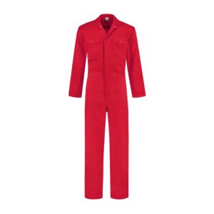 Kinderoverall ritssluiting Polyester/Katoen - Rood
