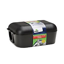 Luxan rattenbox + klem zwart