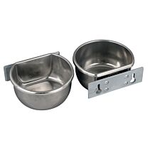 Voer/drinkbak 400ml met wandhouder