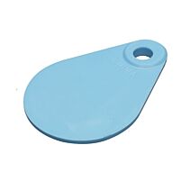 Nekplaatje onbedrukt blauw