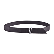 Koehalsband zwart met knelgesp 140cm