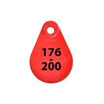 Nekplaatje rood 176-200