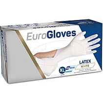 Handschoen Eurogloves latex poedervrij XL 100 stuks