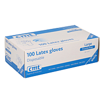 Handschoen CMT wit latex poedervrij 