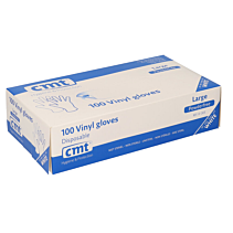 Handschoen CMT wit vinyl poedervrij 