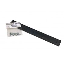 Mestschuif rubber 55 cm canvas-versterkt met RVS bouten/moeren