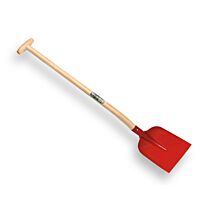 Betonschop rood gelakt, gehard met Atlas Schopsteel 110 cm ? O