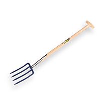 Spitvork blauw 4-tands met Atlas steel 85 cm