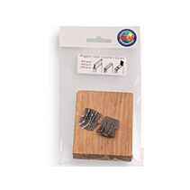 Wig 2 x metaal 22 mm nr.4 en 1 x hout groot