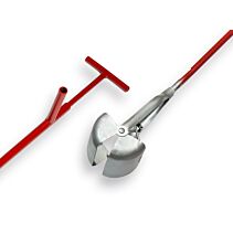 Putschep 15 cm met ronde hoeken en steel 150 cm
