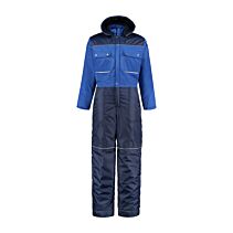 Winteroverall gevoerd Polyester/Katoen - Korenblauw/Navy